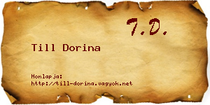 Till Dorina névjegykártya