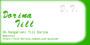 dorina till business card